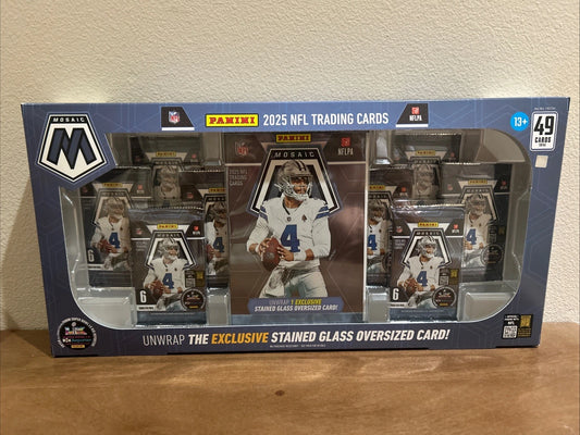 2025 Panini Mosaic NFL Bundle Box Jumbo Stained Glass