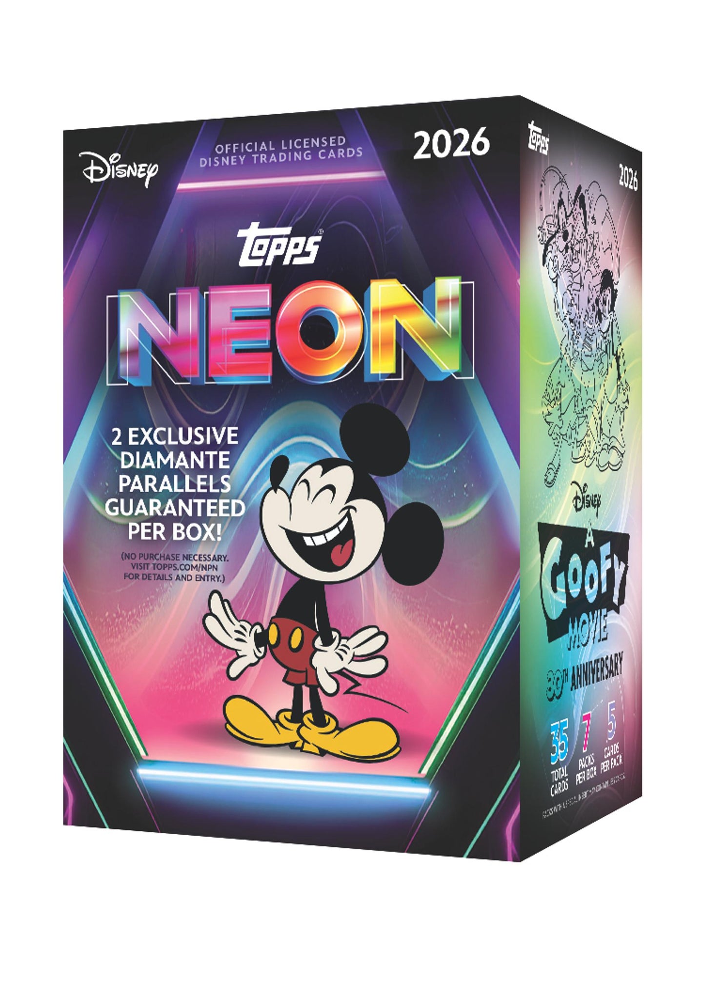 2026 Topps Disney Neon Trading Card Value Box