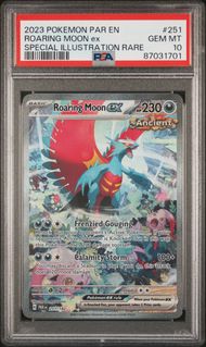 2023 POKEMON PAR EN-PARADOX RIFT 251 ROARING MOON EX SPECIAL ILLUSTRATION RARE PSA 10