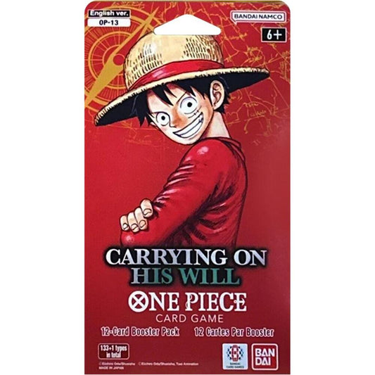 One Piece Carrying On His Will Sleeved Booster Pack (OP13)