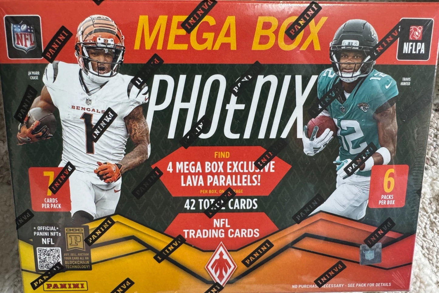 2025 Panini Phoenix Football Trading Cards Mega Box