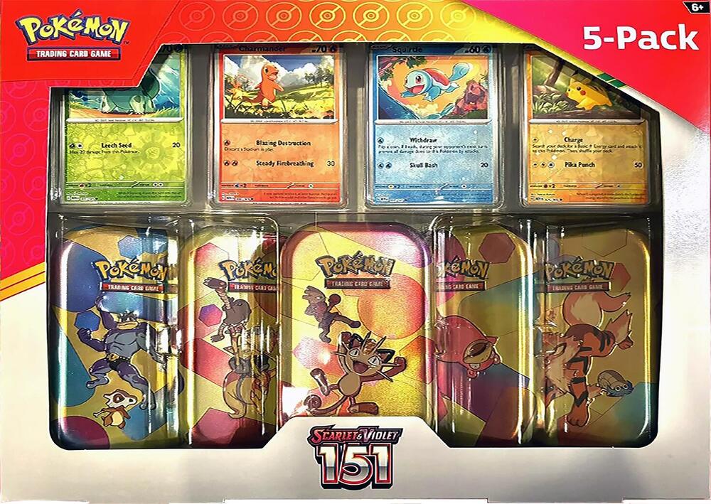 Pokemon Scarlet & Violet 151 Mini Tin 5-pack