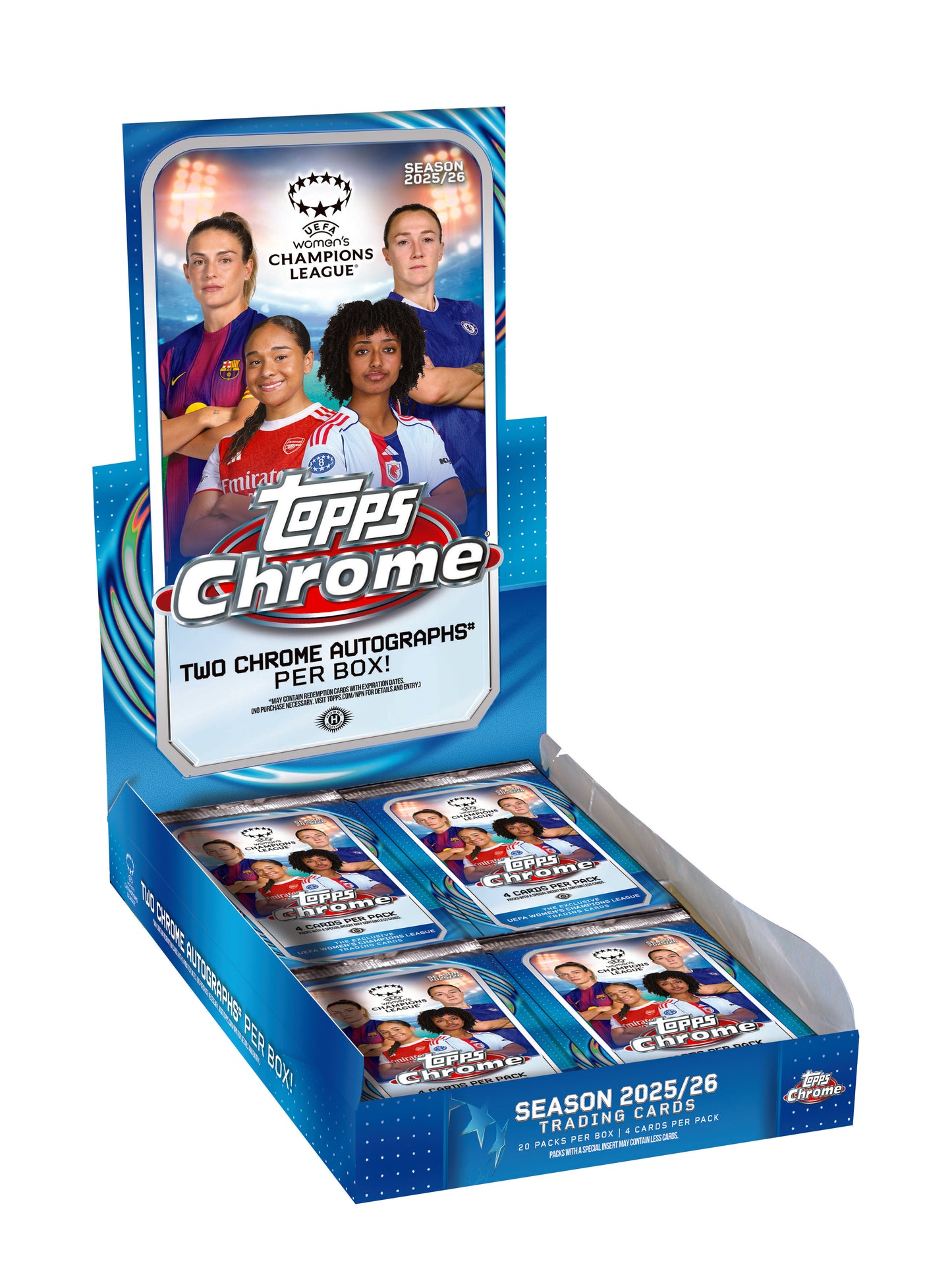 2025/26 Topps Chrome Women's UEFA Champions League Soccer Hobby Box