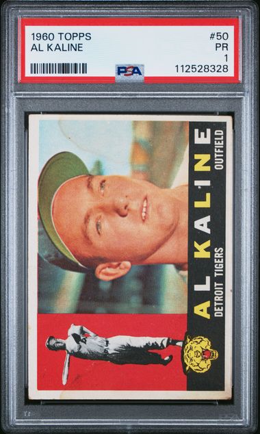 1960 TOPPS #50 AL KALINE PSA 1