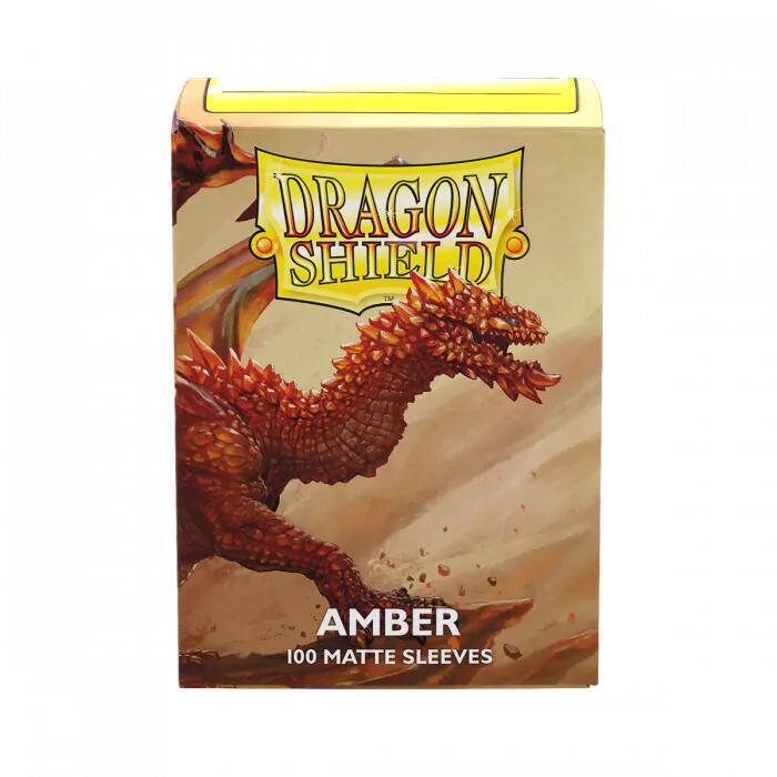 Dragon Shield 100 Count Box Matte Amber - Dragon Shield Card Sleeves