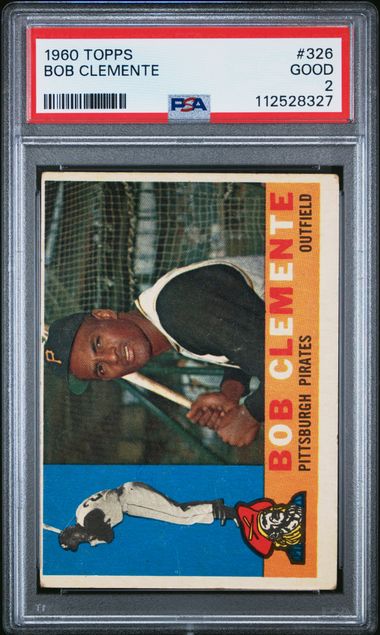 1960 TOPPS #326 BOB CLEMENTE PSA 2