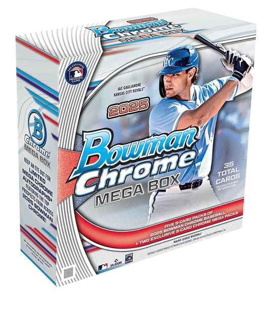2025 Bowman Chrome Baseball Factory Sealed Mega Box