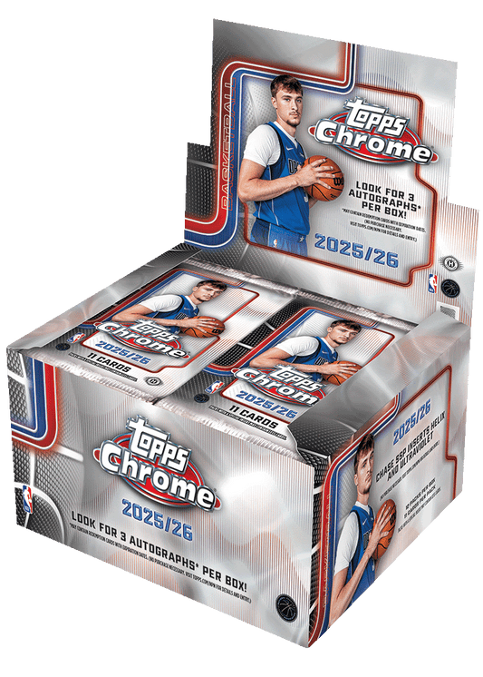 2025-26 Topps Chrome® Basketball - Hobby Jumbo Box (Presell)