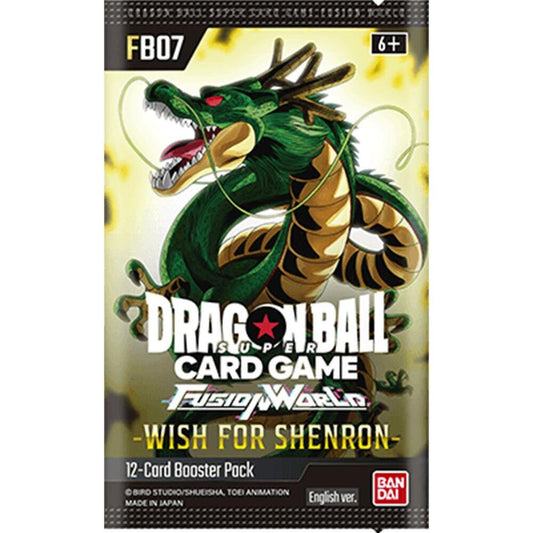 Dragon Ball Super Fusion World FB07 - Wish For Shenron Sleeved Booster Pack