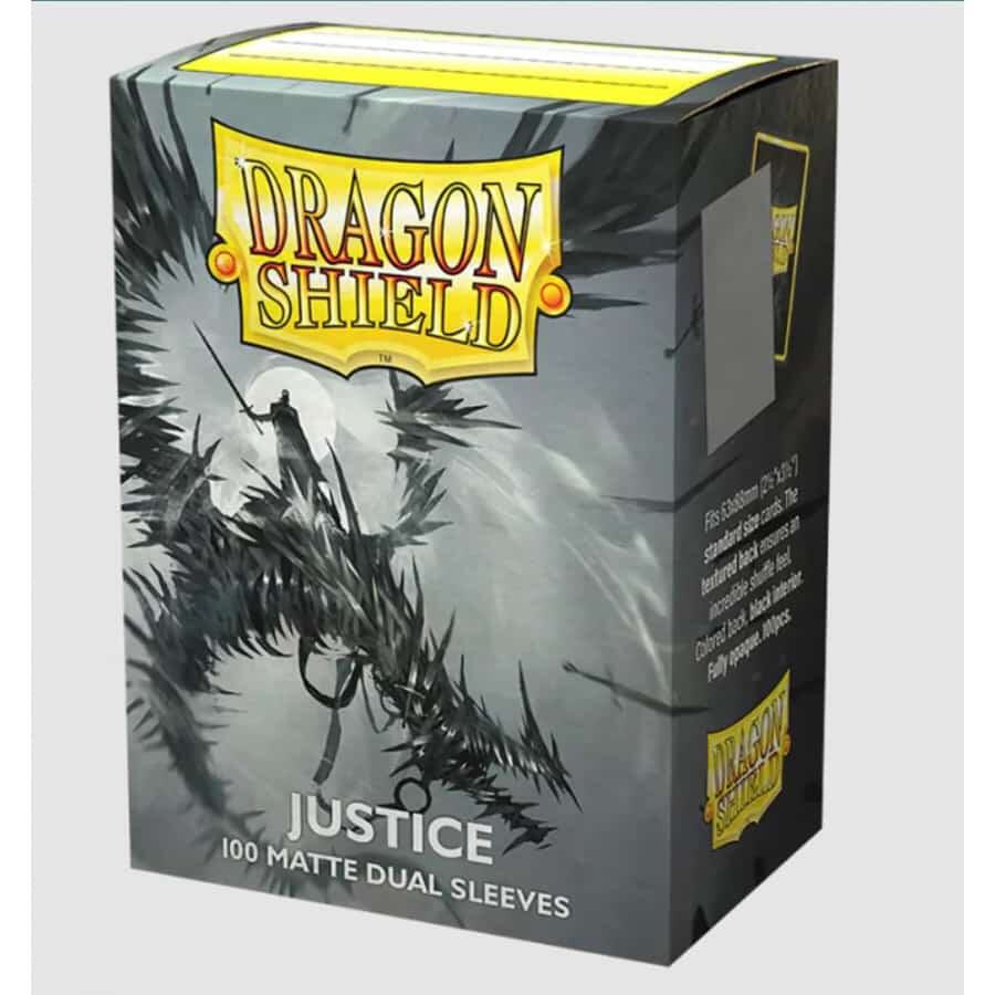 Dragon Shield 100 Count Box Matte Justice - Dragon Shield Card Sleeves
