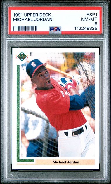 1991 UPPER DECK #SP1 MICHAEL JORDAN PSA 8