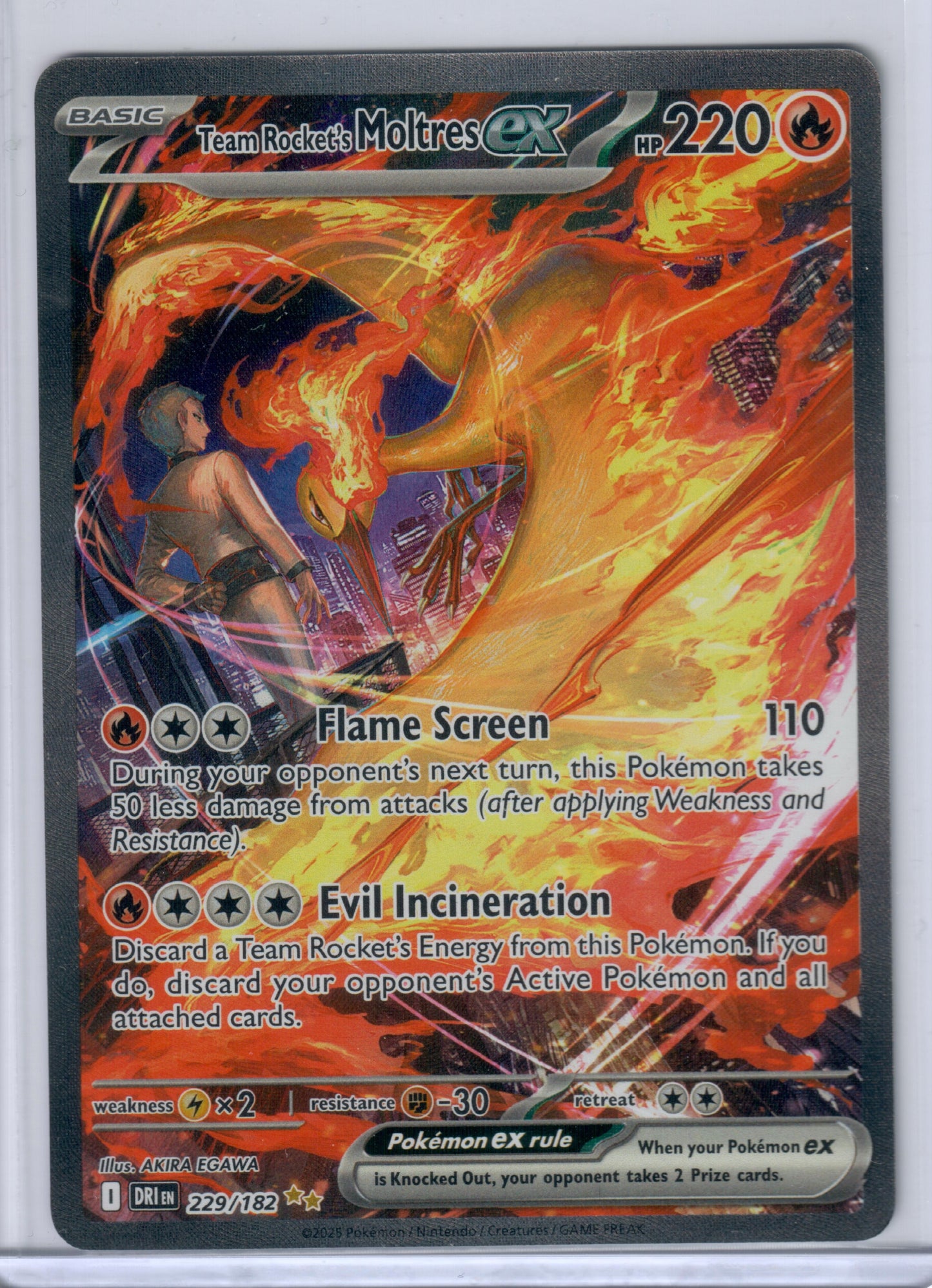 Team Rocket's Moltres ex - 229/182 - SV10: Destined Rivals (DRI)
