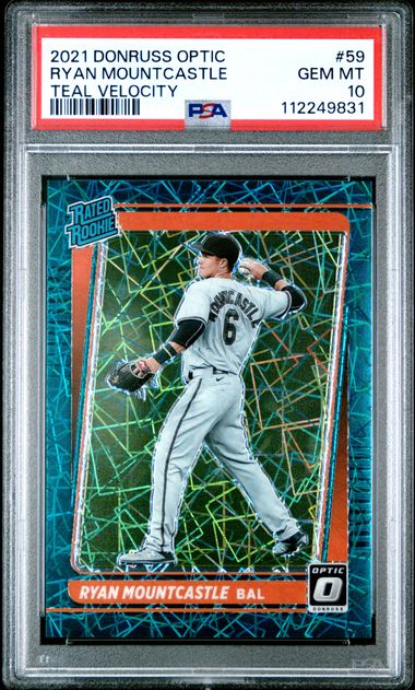 2021 PANINI DONRUSS OPTIC #59 RYAN MOUNTCASTLE TEAL VELOCITY PSA 10