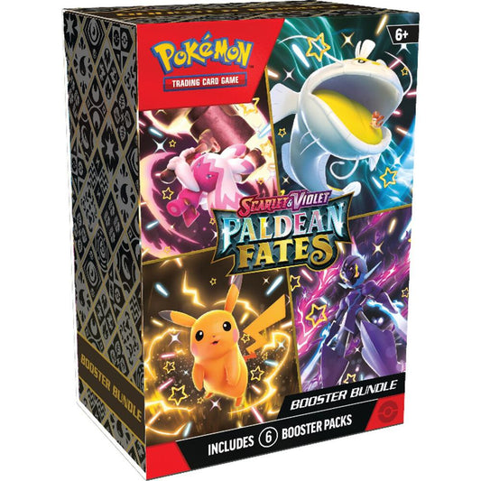 Pokemon Game SV: Paldean Fates Booster Bundle (6 Packs)