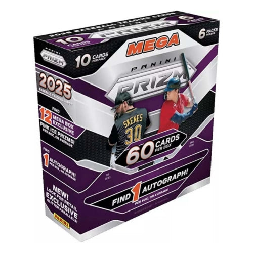2025 Panini Prizm Baseball Trading Card Mega Box