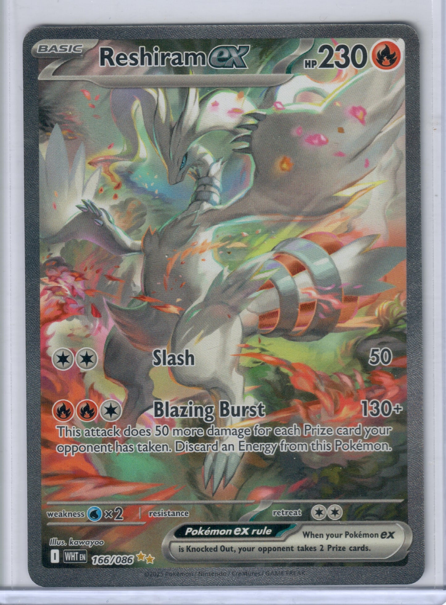 Reshiram ex - 166/086 - SV: White Flare (WHT)