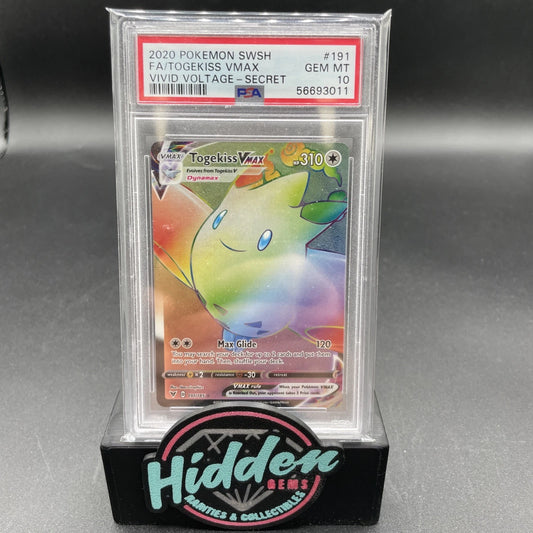 2020 POKEMON SWORD & SHIELD VIVID VOLTAGE #191 FA/TOGEKISS VMAX VIVID VOLTAGE-SECRET PSA 10
