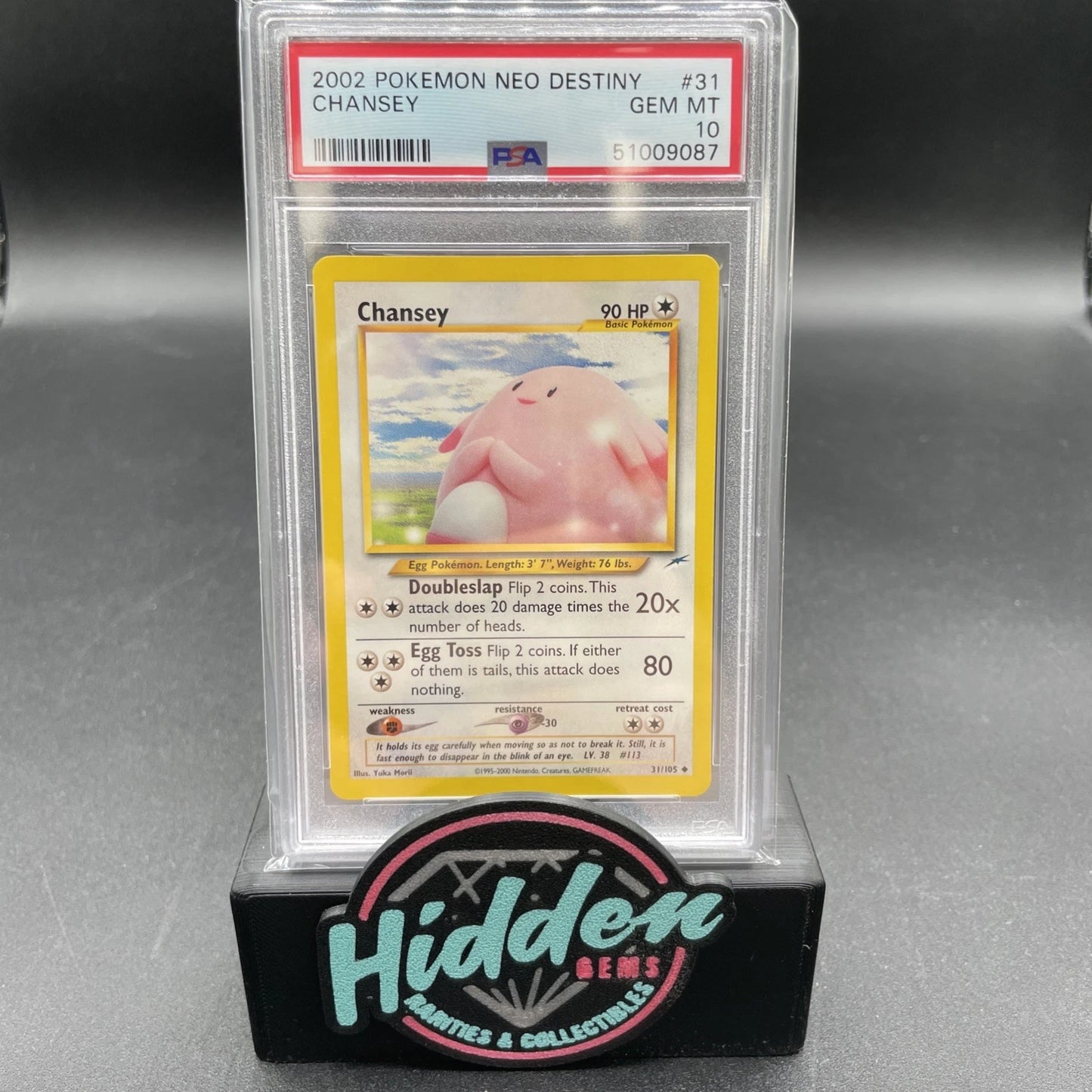 2002 POKEMON NEO DESTINY #31 CHANSEY PSA 10