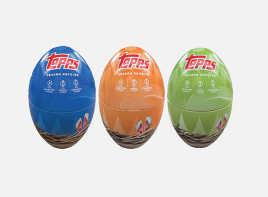 2025-26 Topps UEFA Club Competitions Easter Tin (Styles May Vary)