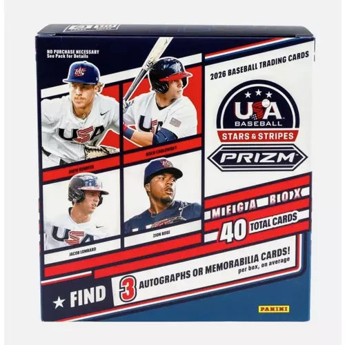 2026 Panini USA Stars & Stripes Baseball Trading Card Mega Box