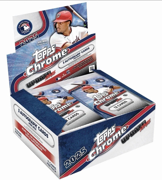 2025 Topps Chrome Baseball Update Series Hobby Jumbo Box