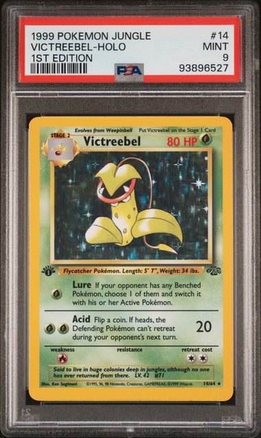 1999 POKEMON JUNGLE #14 VICTREEBEL-HOLO 1ST EDITION PSA 9
